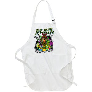 Freddy Fazbear Fnaf Five Nights At Freddys Meme Halloween Full-Length Apron With Pockets