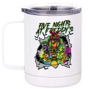 Freddy Fazbear Fnaf Five Nights At Freddys Meme Halloween 12 oz Stainless Steel Tumbler Cup