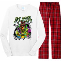 Freddy Fazbear Fnaf Five Nights At Freddys Meme Halloween Long Sleeve Pajama Set