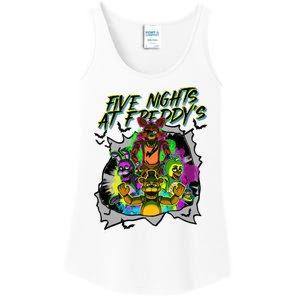 Freddy Fazbear Fnaf Five Nights At Freddys Meme Halloween Ladies Essential Tank