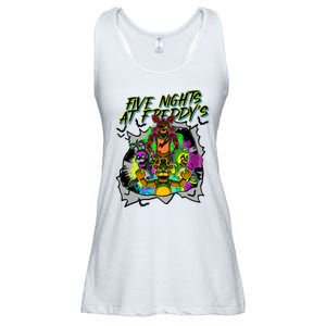 Freddy Fazbear Fnaf Five Nights At Freddys Meme Halloween Ladies Essential Flowy Tank