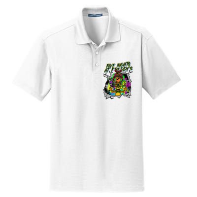 Freddy Fazbear Fnaf Five Nights At Freddys Meme Halloween Dry Zone Grid Polo