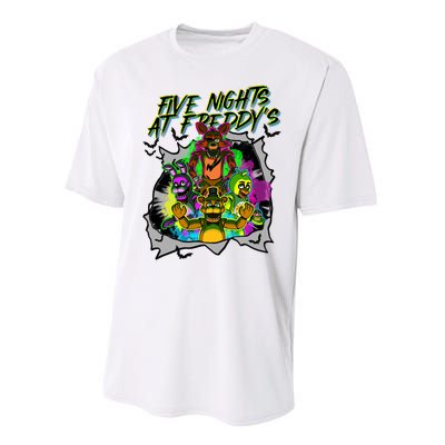 Freddy Fazbear Fnaf Five Nights At Freddys Meme Halloween Performance Sprint T-Shirt