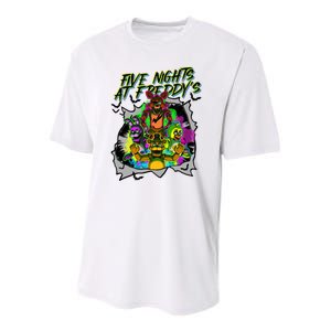 Freddy Fazbear Fnaf Five Nights At Freddys Meme Halloween Youth Performance Sprint T-Shirt