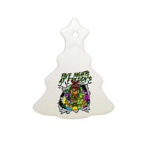 Freddy Fazbear Fnaf Five Nights At Freddys Meme Halloween Ceramic Tree Ornament