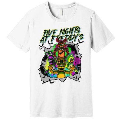 Freddy Fazbear Fnaf Five Nights At Freddys Meme Halloween Premium T-Shirt