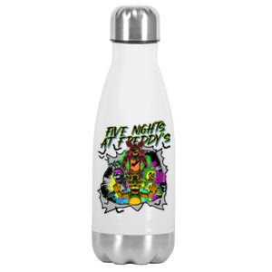 Freddy Fazbear Fnaf Five Nights At Freddys Meme Halloween Stainless Steel Insulated Water Bottle