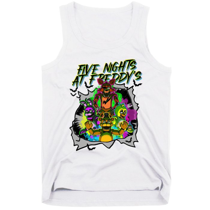 Freddy Fazbear Fnaf Five Nights At Freddys Meme Halloween Tank Top