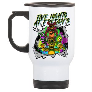 Freddy Fazbear Fnaf Five Nights At Freddys Meme Halloween Stainless Steel Travel Mug