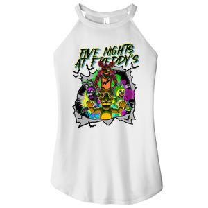 Freddy Fazbear Fnaf Five Nights At Freddys Meme Halloween Women's Perfect Tri Rocker Tank