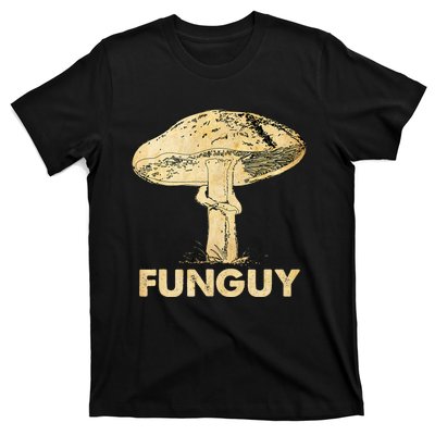 Funguy Funny Fungi Fungus Mushroom Men Funny Guy Vintage T-Shirt