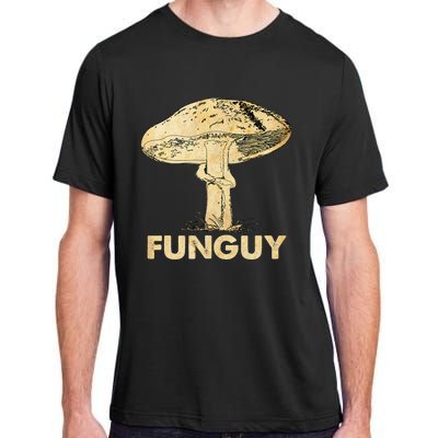 Funguy Funny Fungi Fungus Mushroom Men Funny Guy Vintage Adult ChromaSoft Performance T-Shirt