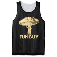 Funguy Funny Fungi Fungus Mushroom Men Funny Guy Vintage Mesh Reversible Basketball Jersey Tank