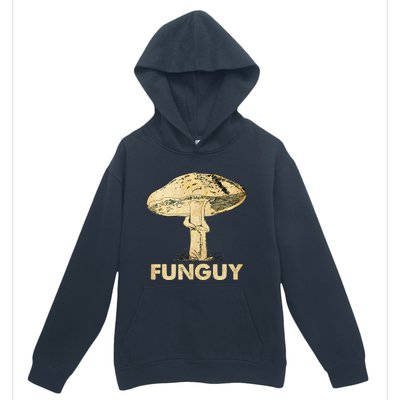 Funguy Funny Fungi Fungus Mushroom Men Funny Guy Vintage Urban Pullover Hoodie