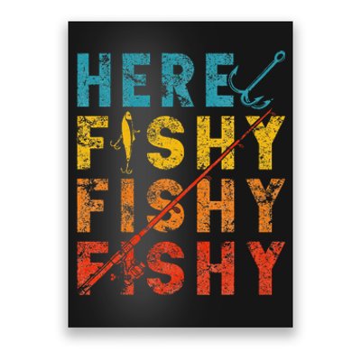 Fisher Fish Fishermen Bait Fishing Rod Girls Bass Poster