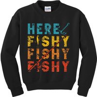 Fisher Fish Fishermen Bait Fishing Rod Girls Bass Kids Sweatshirt