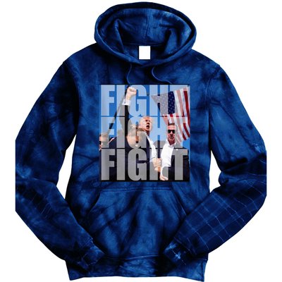 Fight Fight Fight For Donald Trump 2024 Usa Election Voting Tie Dye Hoodie