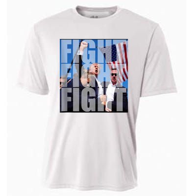 Fight Fight Fight For Donald Trump 2024 Usa Election Voting Cooling Performance Crew T-Shirt