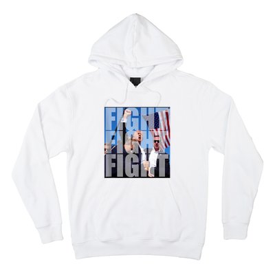 Fight Fight Fight For Donald Trump 2024 Usa Election Voting Hoodie