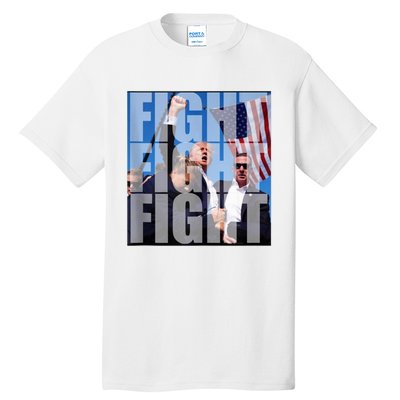 Fight Fight Fight For Donald Trump 2024 Usa Election Voting Tall T-Shirt