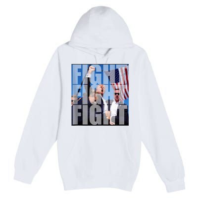 Fight Fight Fight For Donald Trump 2024 Usa Election Voting Premium Pullover Hoodie