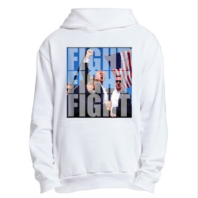 Fight Fight Fight For Donald Trump 2024 Usa Election Voting Urban Pullover Hoodie