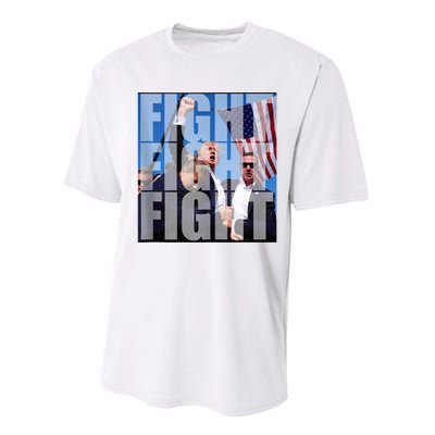 Fight Fight Fight For Donald Trump 2024 Usa Election Voting Performance Sprint T-Shirt