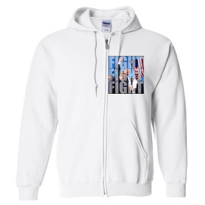 Fight Fight Fight For Donald Trump 2024 Usa Election Voting Full Zip Hoodie