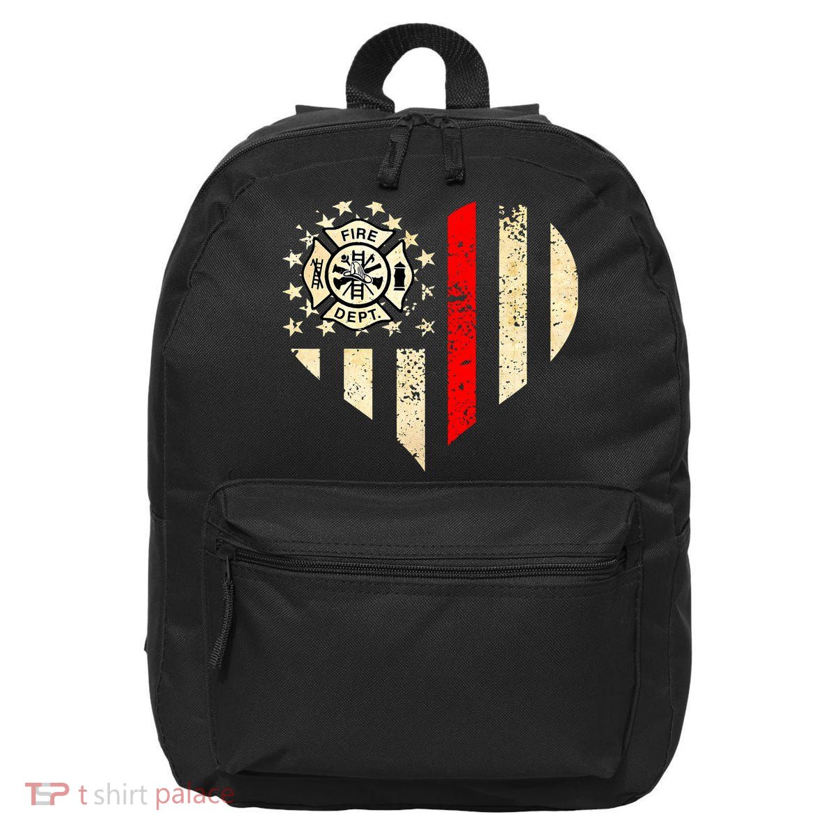 Funny Firefighter Fireman Heart 16 in Basic Backpack