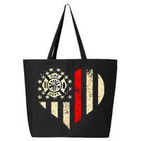 Funny Firefighter Fireman Heart 25L Jumbo Tote