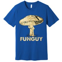 Funguy Funny Fungi Fungus Mushroom Funny Guy Vintage Premium T-Shirt