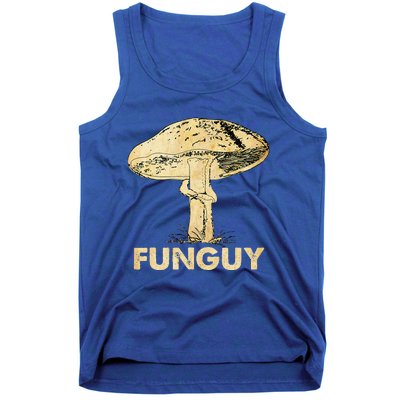 Funguy Funny Fungi Fungus Mushroom Funny Guy Vintage Tank Top