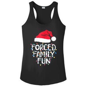 Forced Family Fun Sarcastic Christmas Funny Ladies PosiCharge Competitor Racerback Tank