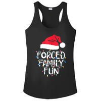 Forced Family Fun Sarcastic Christmas Funny Ladies PosiCharge Competitor Racerback Tank