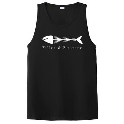 Funny Fishing Fisherman Humor Tee Fillet And Release PosiCharge Competitor Tank