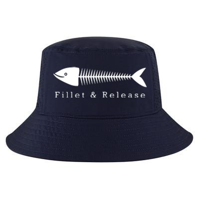 Funny Fishing Fisherman Humor Tee Fillet And Release Cool Comfort Performance Bucket Hat