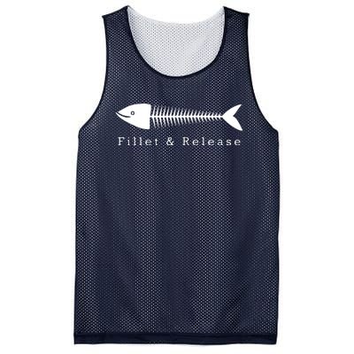 Funny Fishing Fisherman Humor Tee Fillet And Release Mesh Reversible Basketball Jersey Tank