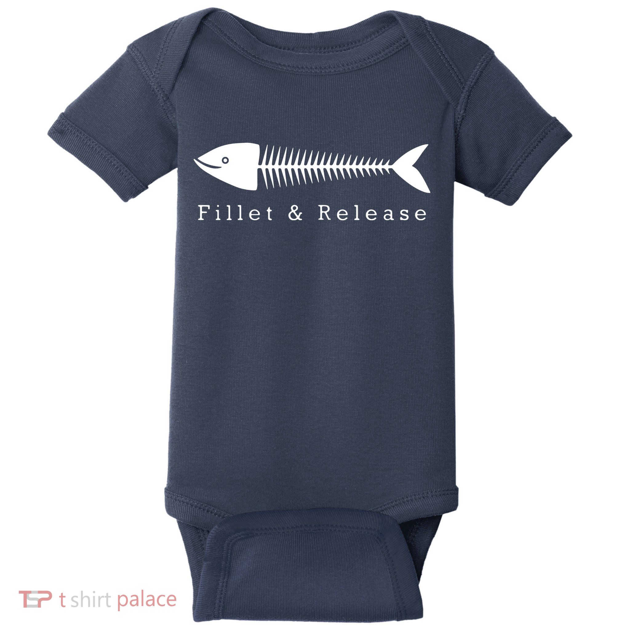 Funny Fishing Fisherman Humor Tee Fillet And Release Baby Bodysuit
