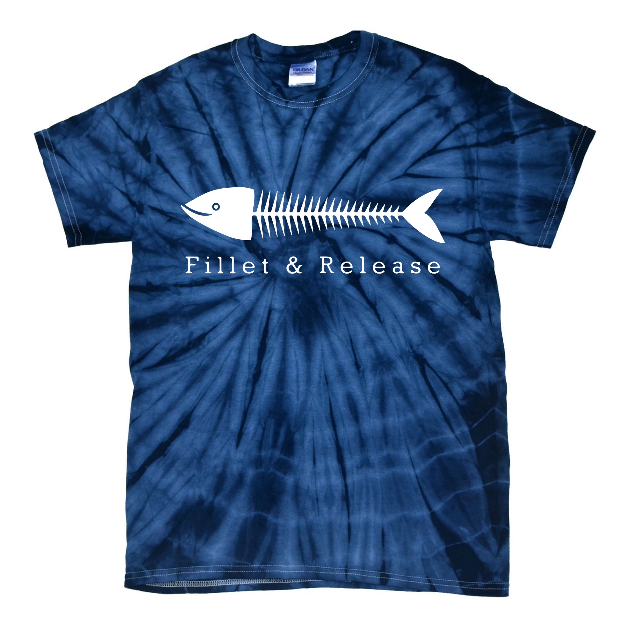 Funny Fishing Fisherman Humor Tee Fillet And Release Tie-Dye T-Shirt