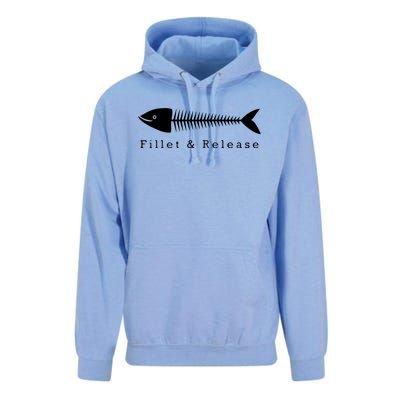 Funny Fishing Fisherman Humor Tee Fillet And Release Unisex Surf Hoodie