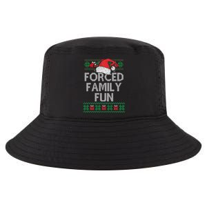 Forced Family Fun Sarcastic Funny Christmas Ugly Xmas Cool Comfort Performance Bucket Hat