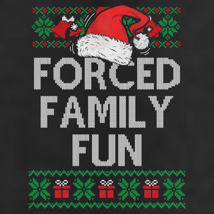 Forced Family Fun Sarcastic Funny Christmas Ugly Xmas Adult Drive Performance Visor