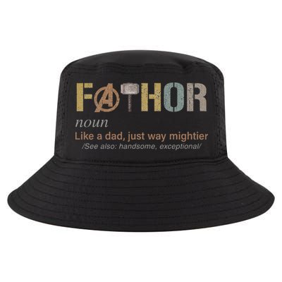 Fathor Funny Fathor Definition Funny Father's Day Cool Comfort Performance Bucket Hat