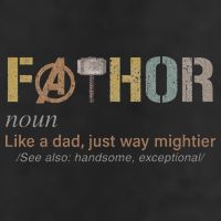 Fathor Funny Fathor Definition Funny Father's Day Garment-Dyed Fleece Hoodie