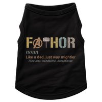 Fathor Funny Fathor Definition Funny Father's Day Doggie Tank