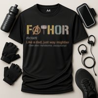Fathor Funny Fathor Definition Funny Father's Day Performance Shirt
