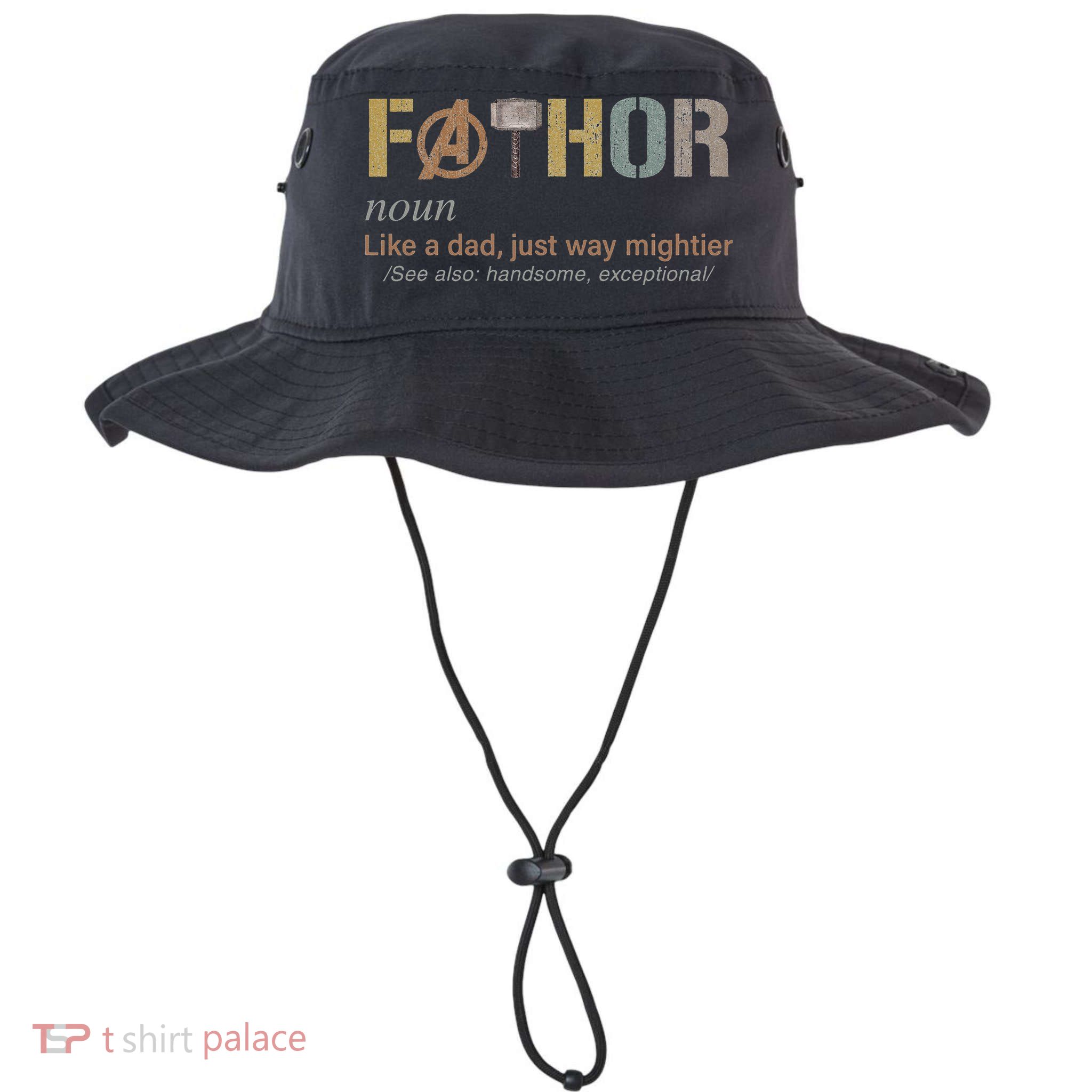 Fathor Funny Fathor Definition Funny Father's Day Bucket Hat