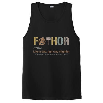 Fathor Funny Fathor Definition Funny Father's Day PosiCharge Competitor Tank