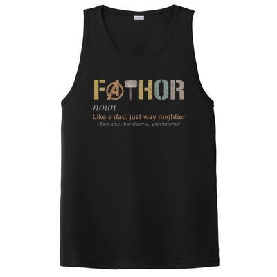 Fathor Funny Fathor Definition Funny Father's Day PosiCharge Competitor Tank