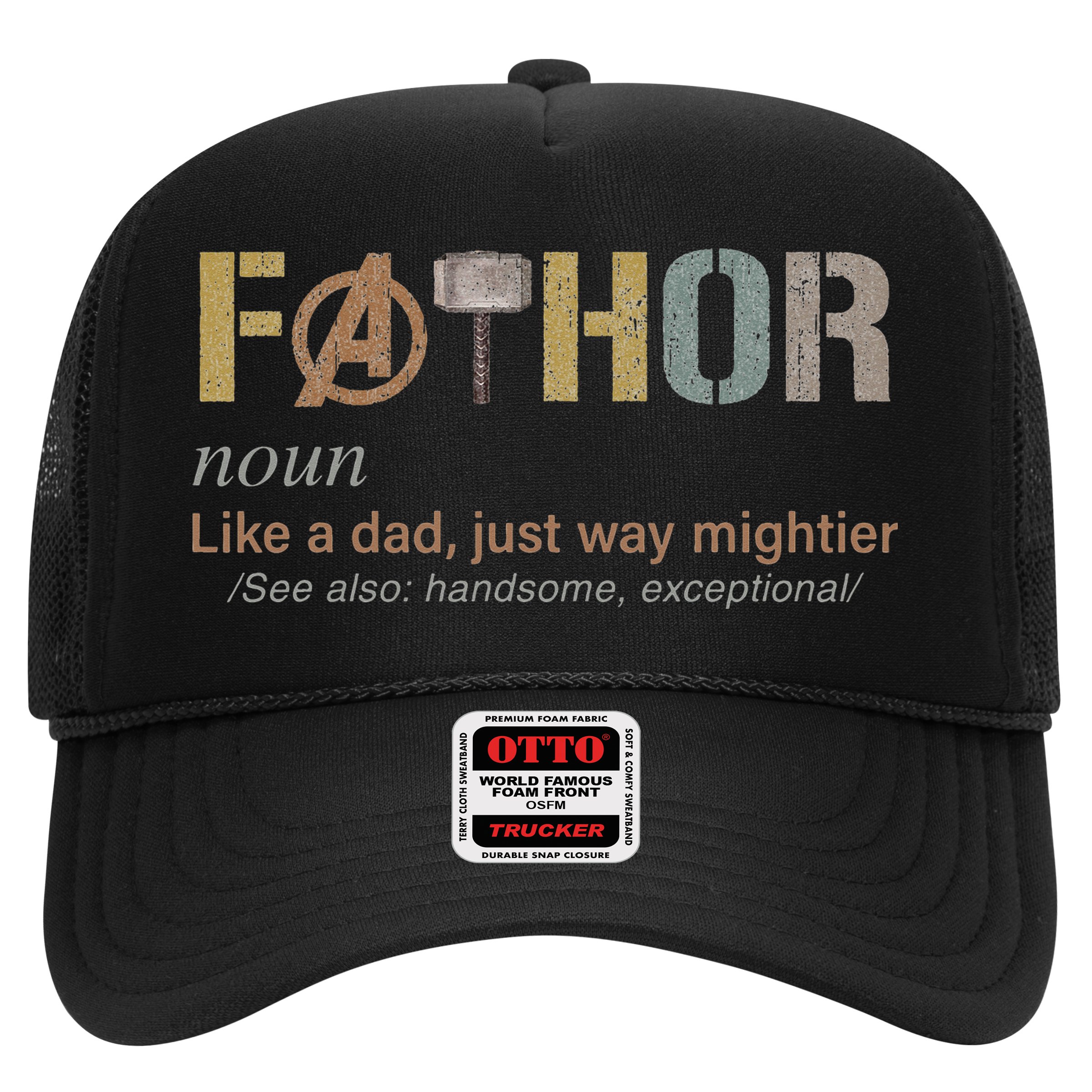 Fathor Funny Fathor Definition Funny Father's Day Hat